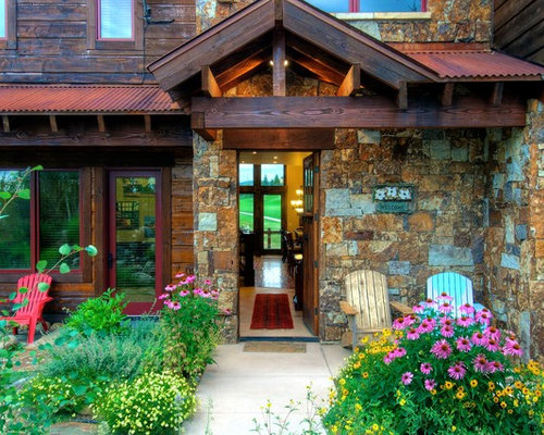 Best Rustic Front Porch Design Ideas & Remodel Pictures | Houzz