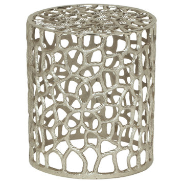 Alice Modern Handcrafted Iron Mesh Accent Table