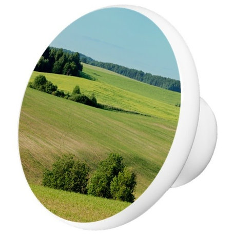 Summer Field Ceramic Cabinet Drawer Knob