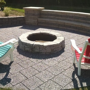 Backyard Pool, Fire Ring, and Retaining Walls