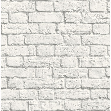 Cologne White Painted Brick Wallpaper Bolt