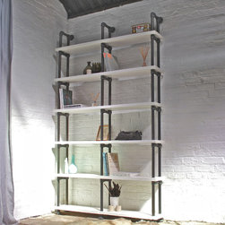 Sean Reclaimed Scaffolding Bookcase - Bookcases