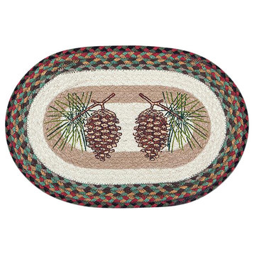 Pmpinecone Oval Placemat, 13"x19"