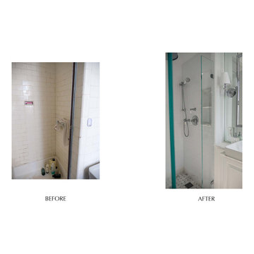 Award Winner Prewar Master Bathroom Before and After Transformation
