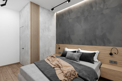 "Расправив крылья". Дизайн 3х - комнатной квартиры в стиле минимализм.