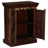 Avoca Rustic Reclaimed Wood Mini Storage Cabinet