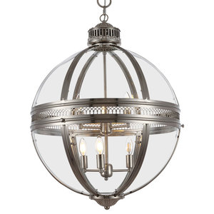 Victorian Hotel 6 Light 24 Satin Nickel Pendant Light Traditional Pendant Lighting By We Got Lites 701654 001 Houzz