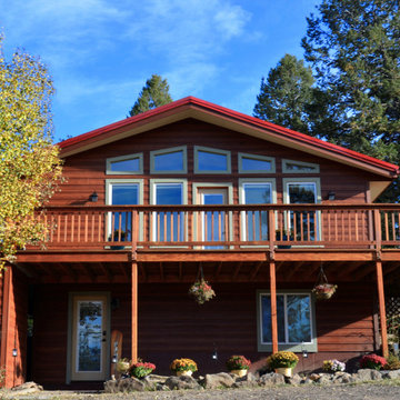 Morrison Mountain Home | Cedar to James Hardie WoodTone Rustic
