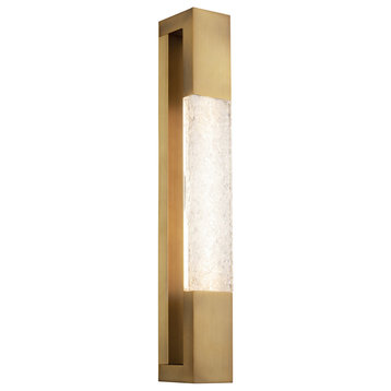 Ember LED Bathroom Vanity in Aged Brass