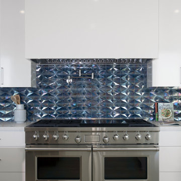 Origami Field Moxie Cottage Blue Pearl Kitchen