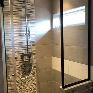 Rénovation complète d'une salle de bains de 8M2 avec WC.