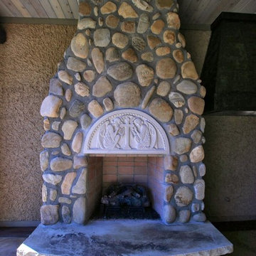 Old-World Covered Porch