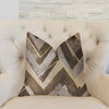 Badger Cove Brown Luxury Throw Pillow, 16"x16"