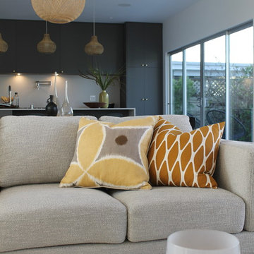 Ochre Tones in Danish Modern Spec Home