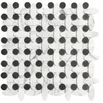 Unique Design Solutions - 11.51"x11.51" Elyptic Basketweave Imagination Mosaic, Set Of 4, Minor Key - 1 sq ft/sheet - Sold in sets of 4