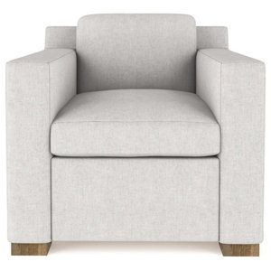 Mulberry Box Weave Linen Chair - Transitional - Armchairs And Accent Chairs  - by Tandem Arbor | Houzz