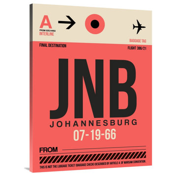 "JNB Johannesburg Luggage Tag 2" Fine Art Print
