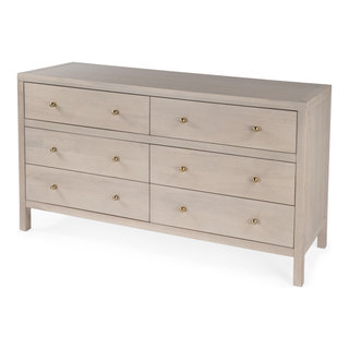 Nora 6 Drawer Wood Wide Dresser Transitional Dressers by Butler Specialty Company Houzz