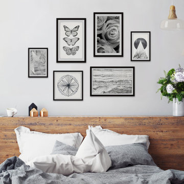 Florals and Butterflies Hexaptych