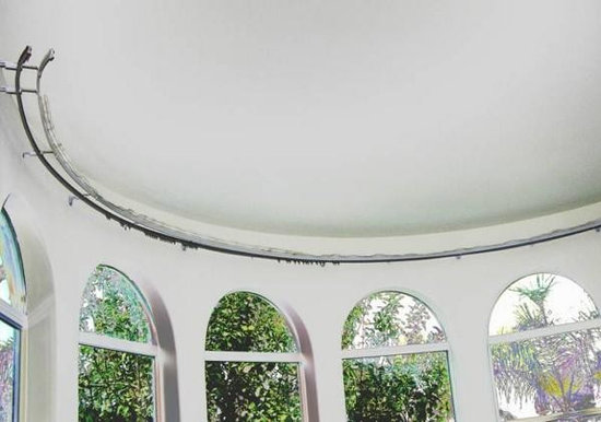 bendable curtain rod for bay windows, showers, rv's, room dividers bendable curtain rod for bay windows, showers, rv's, room dividers