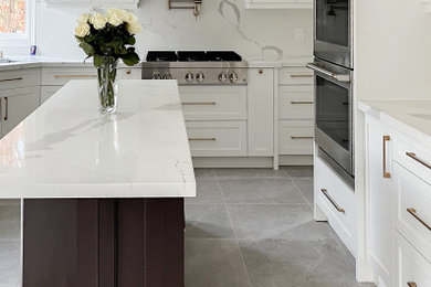 Transitional home design photo in Toronto