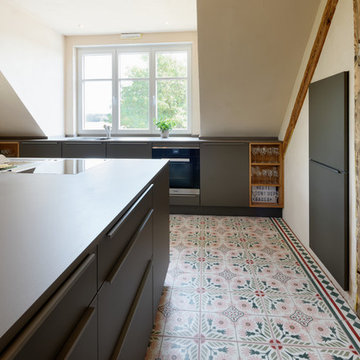 korpusbündig eingebaut, der geschlossene Kühl-Hochschrank