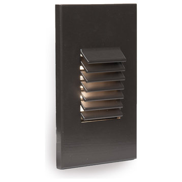 LED Low Voltage Vertical Louvered Step and Wall-Light 2700K, Bronze
