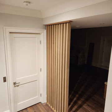 Rotating Wood slat room divider