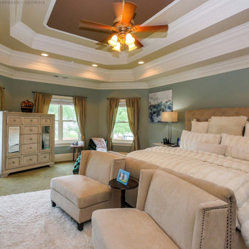 Luxurious Bedroom with New Double Hung Windows - Renewal by Andersen Georgia