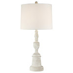 Lite Source - Lite Source LS-23260 Whichello - One Light Table Lamp - Table Lamp, Antique White/Fabric Shade, E27 Type AWhichello One Light  Antique White White  *UL Approved: YES Energy Star Qualified: n/a ADA Certified: n/a  *Number of Lights: Lamp: 1-*Wattage:150w E27 A bulb(s) *Bulb Included:No *Bulb Type:E27 A *Finish Type:Antique White