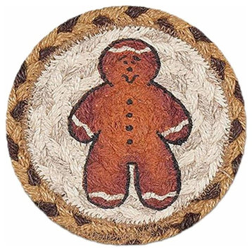 Gingerbread Man Printed Coaster 5"x5"