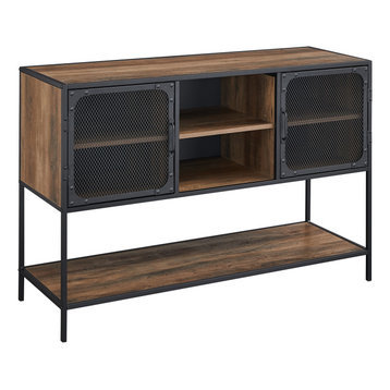 48" Industrial Buffet Sideboard, Reclaimed Barnwood