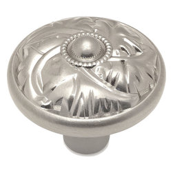 Cosmas - Cosmas 10559SN Satin Nickel Round Decorative Cabinet Knob, 5-PACK - Cabinet And Drawer Knobs