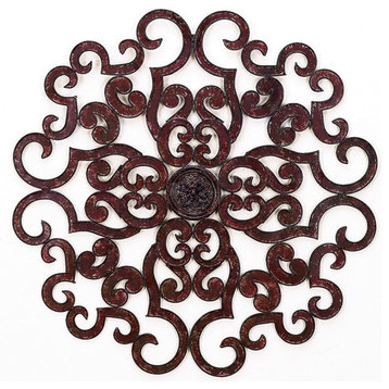 38" Brown Taupe Iron Wall Grille
