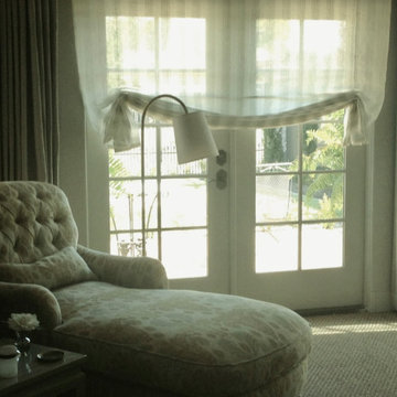 French doors to a secret garden...