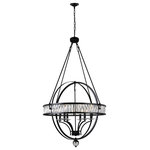 CWI LIGHTING - CWI LIGHTING 9957P30-6-101 6 Light Chandelier with Black finish - CWI LIGHTING 9957P30-6-101 6 Light  Chandelier with Black finishThis breathtaking 6 Light  Chandelier with Black finish is a beautiful piece from our Arkansas Collection. With its sophisticated beauty and stunning details, it is sure to add the perfect touch to your décor.Collection: ArkansasFinish: BlackMaterial: Metal (Stainless Steel)Crystals: K9 ClearHanging Method / Wire Length: Comes with 120" of chainDimension(in): 53(H) x 30(Dia)Max Height(in): 173Bulb: (6)60W E12 Candelabra Base(Not Included)CRI: 80Voltage: 120Certification: ETLInstallation Location: DRYOne year warranty against manufacturers defect.
