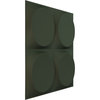 Adonis EnduraWall 3D Wall Panel, 19.625"Wx19.625"H, Satin Hunt Club Green