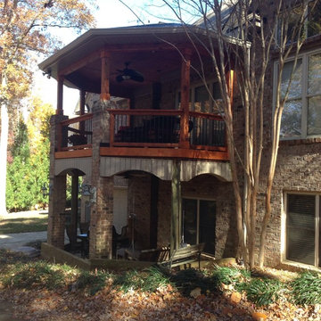 Gazebo roof second story open porch Matthews NC