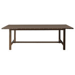 Knot and Ore - C. Emlan Urban Dining Table, Oak and Steel - The C. Emlan Urban dining table will provide a venerable focal point in any room, drawing attention with an unrefined and elemental personality finished with rivets for detail.