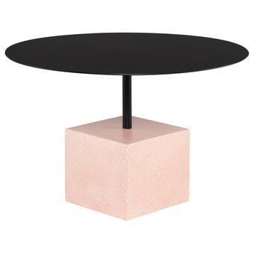 Axel Black Coffee Table Flamingo Terrazzo Base