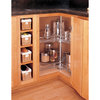 Steel Kidney 2-Shelf Lazy Susans for Corner Base Cabinets, 32"