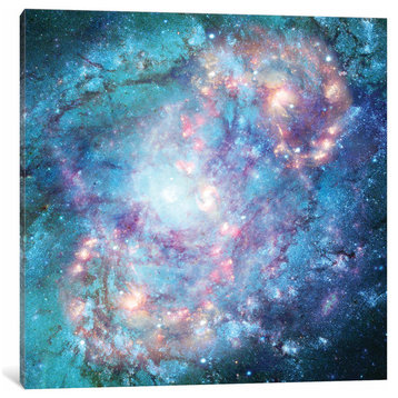 "Abstract Galaxy" by Barruf Canvas Print, 26"x26"