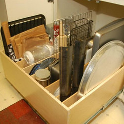Pull Out Tray Bin - Kitchen Drawer Organizers