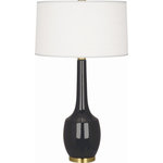 Robert Abbey - Robert Abbey CR701 Delilah - One Light Table Lamp - Cord Length: 96.00  Base DimensDelilah One Light Ta Ash Glazed/Antique B *UL Approved: YES Energy Star Qualified: n/a ADA Certified: n/a  *Number of Lights: Lamp: 1-*Wattage:150w A bulb(s) *Bulb Included:No *Bulb Type:A *Finish Type:Ash Glazed/Antique Brass