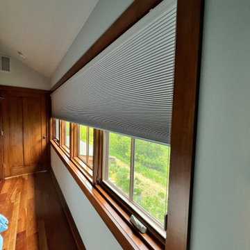 Lake Geneva- Motorized drapery and blackout honeycomb shades