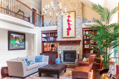 Inspiration for a timeless family room remodel in Vancouver