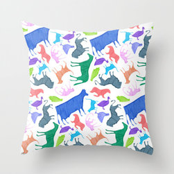 Animalia Multicolor Accent Throw Pillow - Decorative Pillows