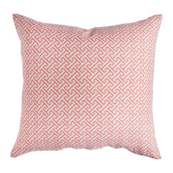Caitlin WIlson Coral Fretwork Pillow - Decorative Pillows