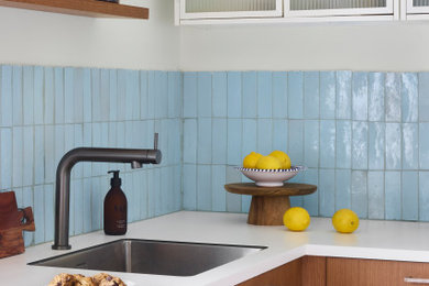 Inspiration pour une cuisine design.