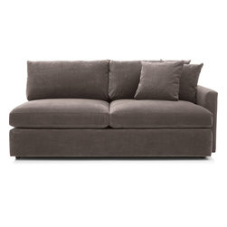 Crate&Barrel - Lounge II Right Arm Sofa (View) - Indoor Chaise Lounge Chairs